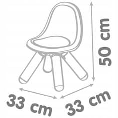 Smoby zahradní židle s opěradlem pro bílý pokoj