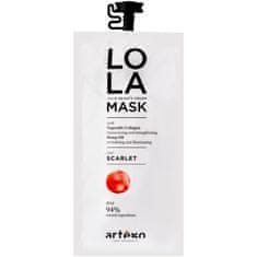 Artego Lola Mask Scarlet - tonizační a regenerační maska pro mahagonové a zrzavé vlasy, 20 ml