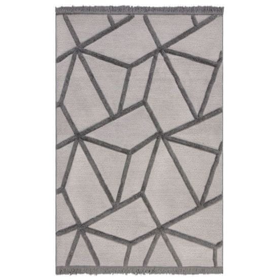 Flair Rugs Kusový koberec Yasmin Flatweave Safi Grey 160x230 cm
