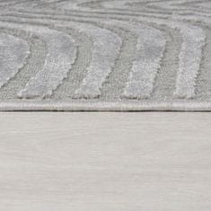 Flair Rugs Kusový koberec Patna Channel Silver 120x170 cm