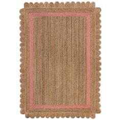 Flair Rugs Kusový koberec Grace Jute Natural/Pink 120x170 cm