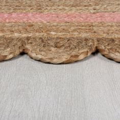 Flair Rugs Kusový koberec Grace Jute Natural/Pink 120x170 cm