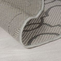 Flair Rugs Kusový koberec Florence Alfresco Milan Grey/Black kruh 160x160 (průměr) kruh cm