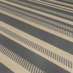 Flair Rugs Kusový koberec Florence Alfresco Stripe Grey 66x230 cm