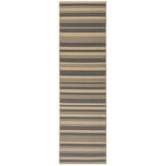 Flair Rugs Kusový koberec Florence Alfresco Stripe Grey 66x230 cm