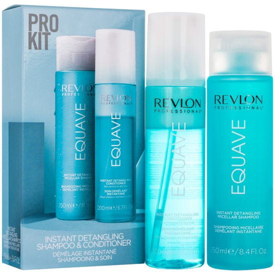 Revlon Equave šampon + dvoufázový kondicionér - sada intenzivně hydratující pro poškozené vlasy, 450 ml