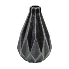 botle Květinová váza Keramický Diamant Černá 12,5x21,5cm