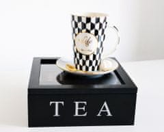 Home&Styling Dřevěná krabička na čaj TEA, 9 přihrádek