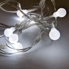 DecoLED DecoLED LED světelný řetěz na baterie - ledově bílá, 10 diod, 2,1m