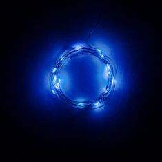 DecoLED DecoLED LED světelný řetěz na baterie - modrý, 20 diod, 2,3 m