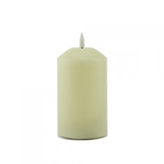 DecoLED LED svíčka, vosková, 7,5 x 12,5 cm, mandlová