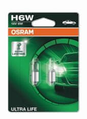 Osram OSRAM H6W 12V 6W BAX9s ULTRA LIFE 2ks blistr 64132ULT-02B