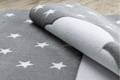 Dywany Łuszczów Dětský kusový koberec Petit Cloud stars grey 120x170