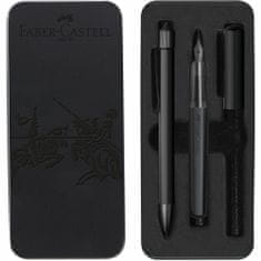 Faber-Castell Souprava Hexo plnicí pero M+kuličkové pero, černá
