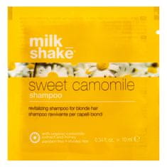 Milk Shake Sweet Camomile Shampoo - revitalizační šampon pro blond vlasy 10ml