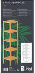 Schütte Koupelnová Bambusová police s 5 přihrádkami ( BMBA02-REG51 ) z robustního bambusu