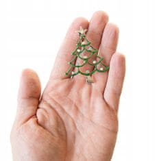 Pinets® Brož Vánoční strom s kamínky Vánoční dekorace