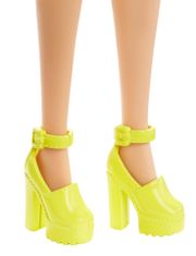 Mattel Barbie Modelka 197 - Proužkované šaty s volány FBR37