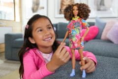 Mattel Barbie Modelka 201 - Tričkové oversized šaty FBR37