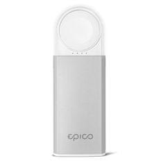 EPICO Záložní zdroj Powerbank 5200 mAh pro Apple Watch - stříbrná