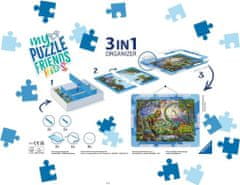 Ravensburger Sada pro skládání puzzle My Puzzle Friends Kids 3v1 modrá