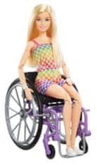 Mattel Barbie Modelka na invalidním vozíku v kostkovaném overalu - 193 HJT13