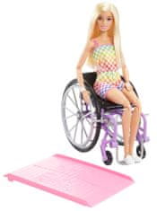 Barbie Modelka na invalidním vozíku v kostkovaném overalu - 193 HJT13