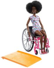 Mattel Barbie Modelka na invalidním vozíku v overalu se srdíčky - 194 HJT14