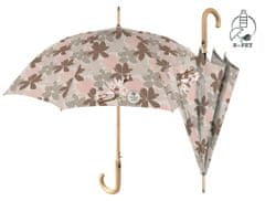 Dámský holový deštník ekologický Orchideje