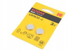 Kodak Lithiová baterie KODAK 3V CR1632 DL1632 1632 2 ks.