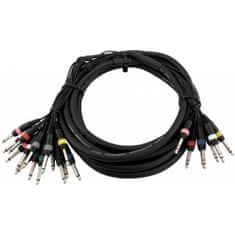 Omnitronic Snake kabel 8x Jack 6,3 stereo - 16x Jack 6,3 mono, 15 m