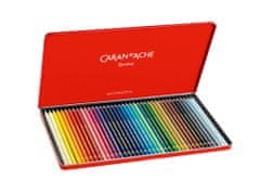 Caran´d Ache Sada barevných pastelek "Pablo", 40 různých barev, voděodolné, kovová krabička, 666.340
