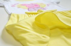 Eplusm Dětské šaty "Prasátko Peppa" žlutá 92 / 1–2 roky Žlutá