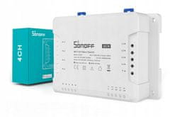 Sonoff 4CH R3 Wifi 4-kanálový přepínač DIN, M0802010003