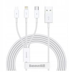 BASEUS kabel 3v1 micro usb usb-c lightning 1,5m