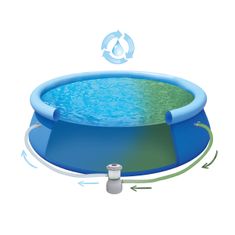 nabbi Bazén s konstrukcí a příslušenstvím Aquabel 360 cm - modrá