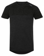 Husky Merino termoprádlo Pánské triko s krátkým rukávem černá (Velikost: M)