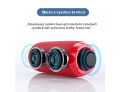Bomba Bluetooth reproduktor s FM, SD, AUX, USB, HandsFree TG117 Barva: Červená