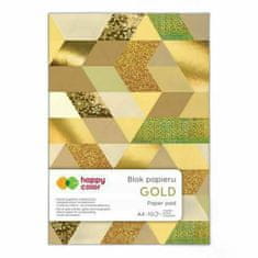 Happy Color Sada jednobarevných třpytivých papírů brokat (150g/m2