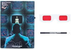 CurePink Blok A5 s tužkou a brýlemi Netflix|Stranger Things: Hawkins Lab (14,8 x 21 cm)