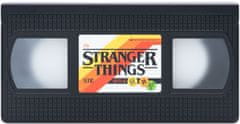 CurePink Stolní dekorativní lampa Stranger Things: VHS LOGO (19 x 10 x 3 cm)