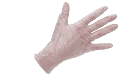 CXS MOSE Jednorázové vinylové rukavice 100 ks velikost L