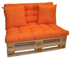 AXIN Polstry na paletový nábytek - látka oranžový melír