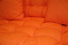 AXIN Polstry na paletový nábytek - látka oranžový melír