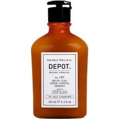 DEPOT No. 107 White Clay Sebum Control - šampon na mastné vlasy pro muže, 250 ml