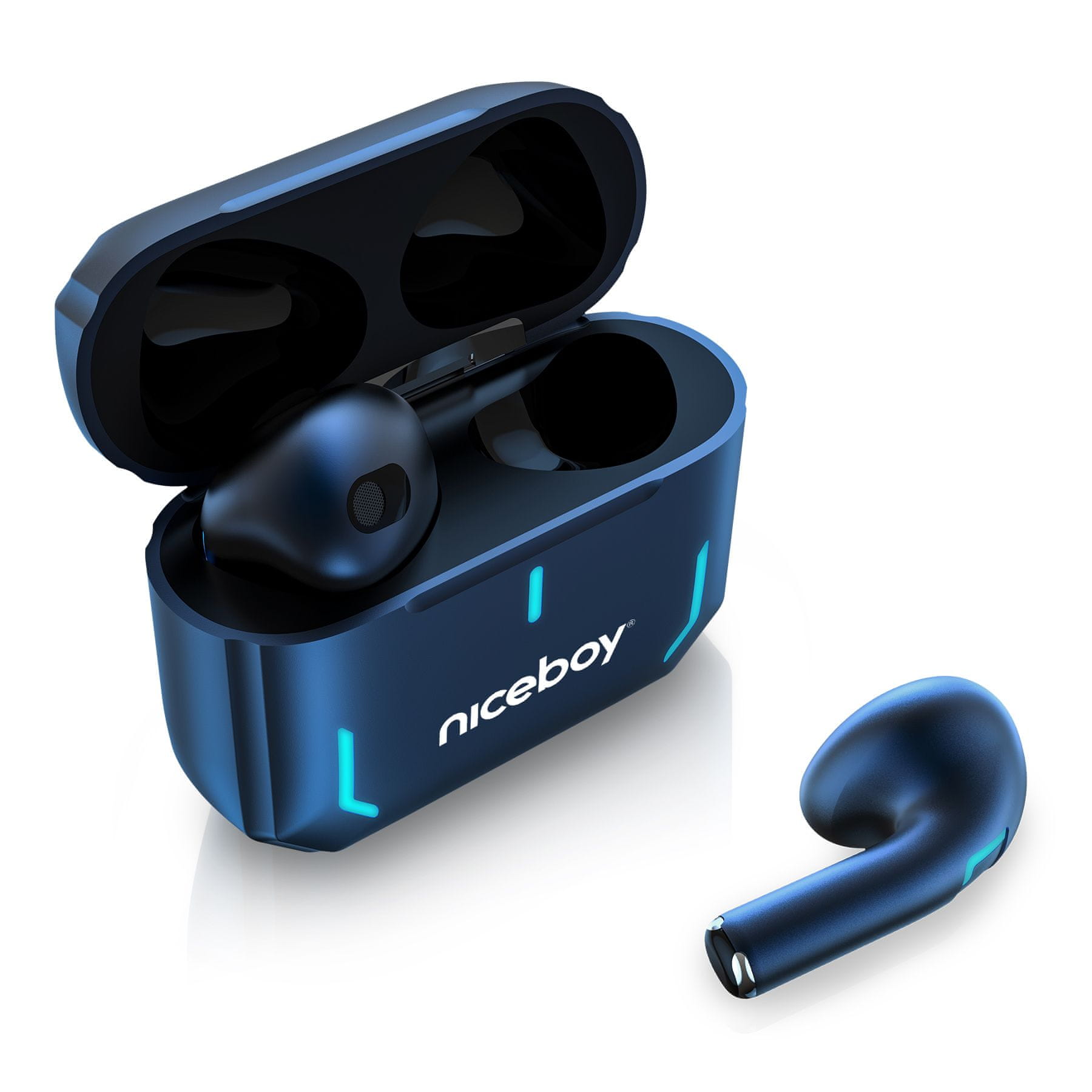  Slušalke Bluetooth Niceboy Hive Spacepods mikrofon za prostoročno telefoniranje odličen zvok dolga življenjska doba baterije vodoodporna lahka zasnova 