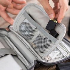 Northix Úložná taška na příslušenství elektroniky – šedá 