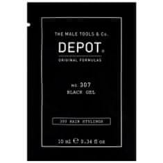 DEPOT No. 307 Black Gel - černý gel pro modelaci vlasů, poskytující dočasné krytí šedivých vlasů 10ml