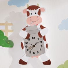 Teamson Fantasy Fields - Nábytek na hraní -Happy Farm Cow Wall Clock