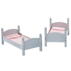 Teamson Olivia's Little World - Dvoupatrová postel Polka Dots